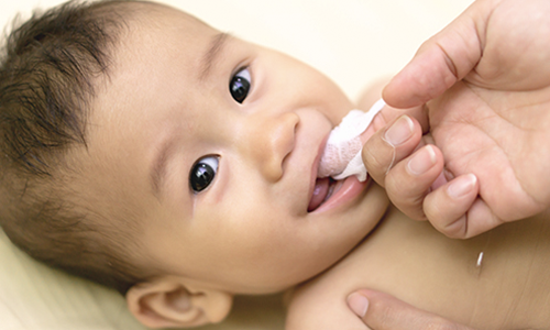給寶寶清潔口腔，越早開始越好